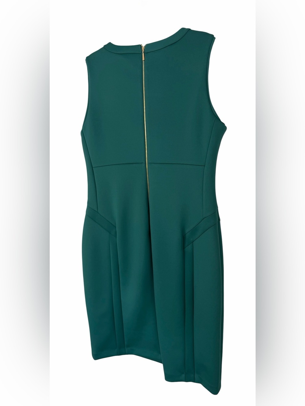 Calvin Klein Dark Teal Sleeveless Midi Sheath Dress - Picture 10 of 11